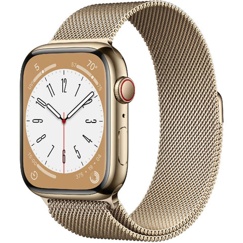 Apple Watch Series 8 4G 45mm Edelstahl Gold (ohne Armband )