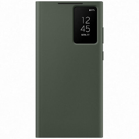 Original Samsung Smart View Wallet Case (Galaxy S23 Ultra) Grün