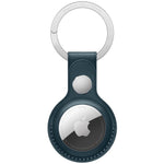 Apple AirTag Schlüsselanhänger aus Leder Baltischblau
