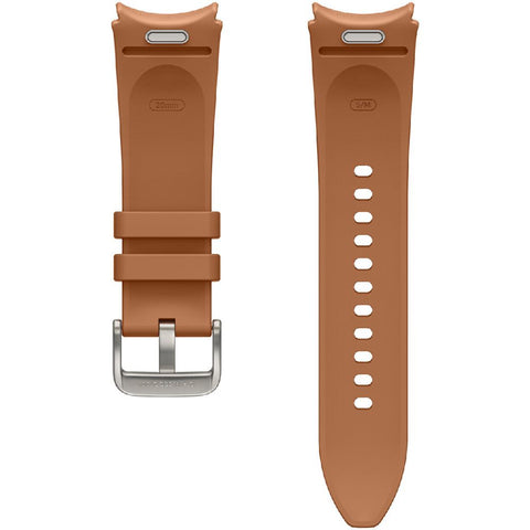 Original Samsung Hybrid Eco-Leather Band Galaxy Watch 4/5/6 und 5 Pro S/M Camel