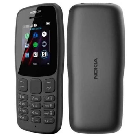 Nokia 106 Handy 1,8 Zoll Dual SIM LED Taschenlampe Schwarz
