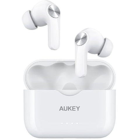 Aukey EP-T28 In Ear Headset Bluetooth Stereo White Ladecase