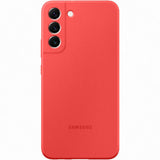 Original Samsung Silicone Cover (Galaxy S22+) Rot