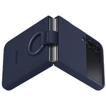Original Samsung Silicone Cover with Ring Galaxy Z Flip 4 Navy