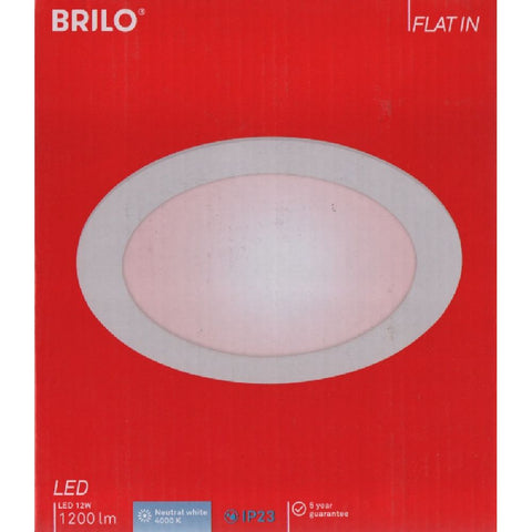 Briloner LED Einbauleuchte IP23 12W 1200 lm 4000 K weiß Ø 17/16 cm 230V