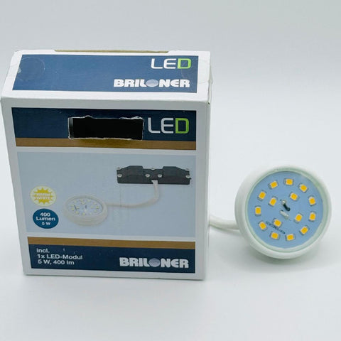Briloner LED Ersatzmodul Einbauleuchte Attach 5 W, Warmweiß, 400 Lumen Kunstoff