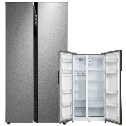 MIDEA MDRS710FGF02 Side by Side (401 kWh/Jahr, F, 178,8 cm hoch, Front Inox)