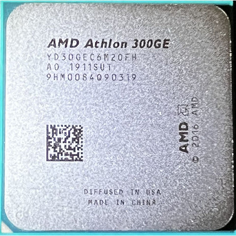 AMD Athlon 300GE LGA AM4 max. 3,4 GHz 2C 4T 5MB 35W YD30GEC6M2OFH *Neuware Bulk*