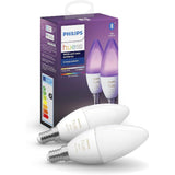 Philips Hue White & Color Ambiance E14 Lampe Doppelpack, bis zu 16 Mio. Farben