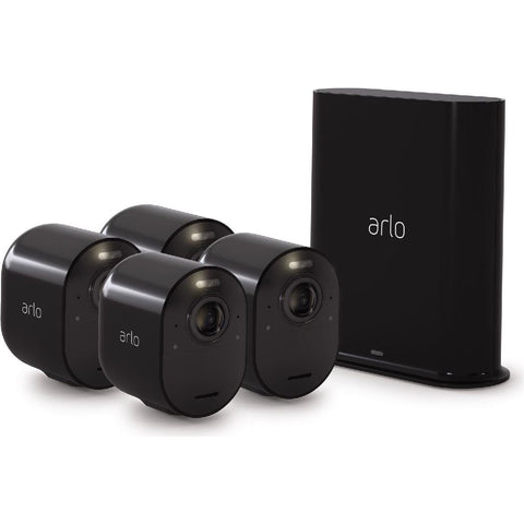 Arlo Ultra 2 Spotlight 4K + 4 Kameras (VMS5440B-200EUS) Schwarz