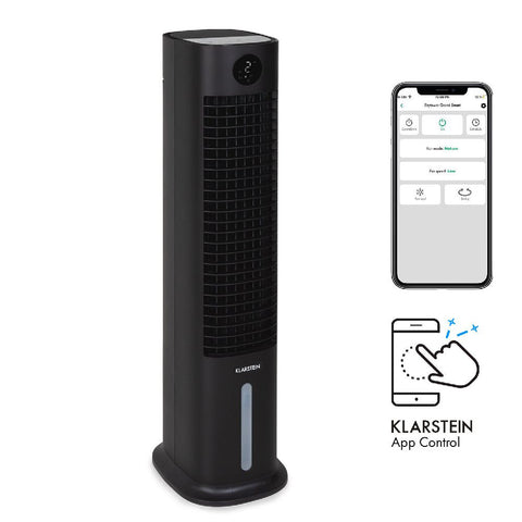 Klarstein Luftkühler mobiler Ventilator Luftbefeuchter 80W 8 Liter Smart App