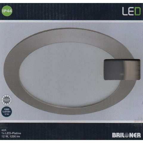 Briloner LED Einbauleuchte in Weiß als Set | IP44 9,6W 1200LM 4000K Ø17CM