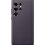 Samsung Galaxy S24 Ultra Vegan Leather Case - Dark Violet