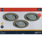 Briloner LED Einbauleuchten matt-nickel,3er-Set,3xLED/5,5W (7256-032)