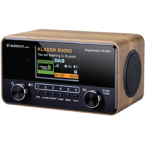 Albrecht Alan DR 865 Seniorenradio mit großem 4" Display DAB+ UKW
