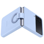 Original Samsung Silicone Cover with Ring Galaxy Z Flip 4 Arctic Blue