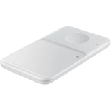 Original Samsung Wireless Charger Duo EP-P4300 mit Ladegerät Weiß