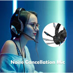 Mpow BH414 Gaming-Headset mit Kabel und Bass-Audio Blau