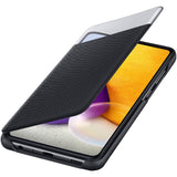 Original Samsung S View Wallet Cover (Galaxy A72) Schwarz