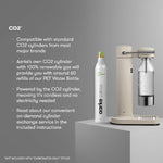 Aarke Carbonator 3, Premium Wassersprudler aus Edelstahl mit Aarke Flasche