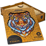 Unidragon Puzzle Schöner Tiger Größe M 181 Teile