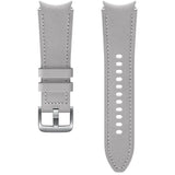 Original Samsung Hybrid Leather Band Galaxy Watch 4/5/6 und 5 Pro S/M Silver