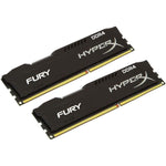 HyperX HX424C15FB2/8 Fury Schwarz DDR4 16GB, 2400MHz CL15 DIMM XMP 2x 8GB Kit