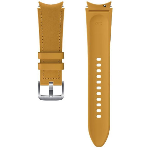 Original Samsung Hybrid Leather Band Galaxy Watch 4/5/6 und 5 Pro, M/L, Mustard